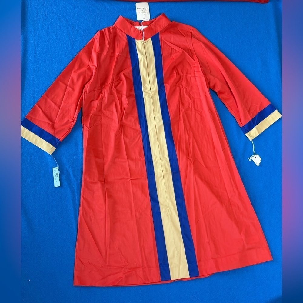 Vanity Fair NWT VINTAGE Long Sleeve Zip Up Housecoat Sz 14 21" PTP